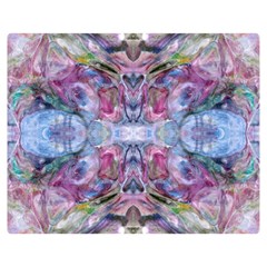 Marbled Pebbles Double Sided Flano Blanket (medium)  by kaleidomarblingart