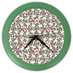 Multicolored Texture Print Pattern Color Wall Clock by dflcprintsclothing