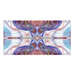 Abstract Marbling Repeats Satin Shawl Front