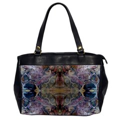 Marbling Ornate Oversize Office Handbag