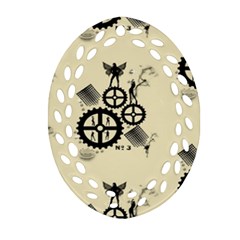 Angels Oval Filigree Ornament (two Sides)