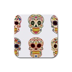 Day Of The Dead Day Of The Dead Rubber Square Coaster (4 pack) 