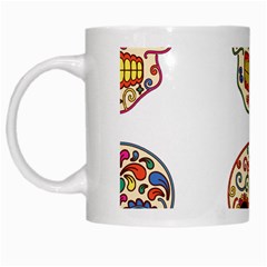 Day Of The Dead Day Of The Dead White Mugs by GrowBasket