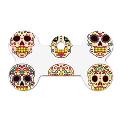 Day Of The Dead Day Of The Dead Dog Tag Bone (one Side) by GrowBasket
