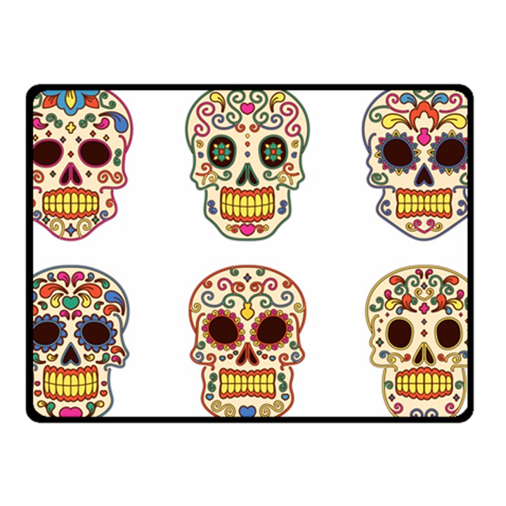 Day Of The Dead Day Of The Dead Double Sided Fleece Blanket (Small) 