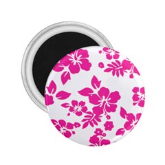 Hibiscus Pattern Pink 2 25  Magnets by GrowBasket
