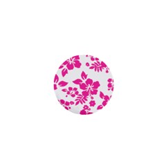 Hibiscus Pattern Pink 1  Mini Buttons by GrowBasket