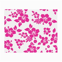 Hibiscus Pattern Pink Small Glasses Cloth (2 Sides)