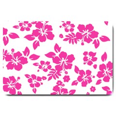 Hibiscus Pattern Pink Large Doormat  by GrowBasket