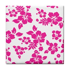 Hibiscus Pattern Pink Face Towel by GrowBasket