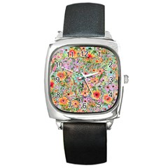 Secretgarden Square Metal Watch by PollyParadise