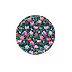 Delicate Watercolor Peony Hat Clip Ball Marker by SychEva