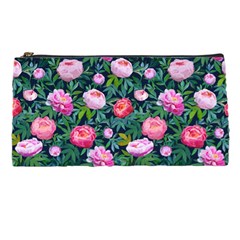 Delicate Watercolor Peony Pencil Case by SychEva