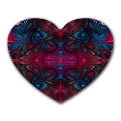 The Dragon s Flames Heart Mousepads by kaleidomarblingart