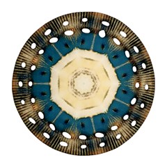 Bamboo Island Round Filigree Ornament (two Sides)