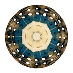 Bamboo Island Round Filigree Ornament (Two Sides) Front