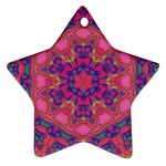 Springflower4 Star Ornament (Two Sides) Back