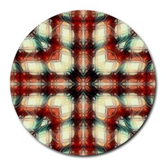 Royal Plaid Round Mousepads by LW323