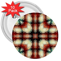 Royal Plaid 3  Buttons (10 Pack) 