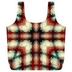 Royal Plaid Full Print Recycle Bag (xxxl) by LW323