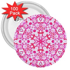 Pink Petals 3  Buttons (100 Pack)  by LW323