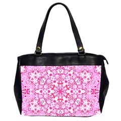 Pink Petals Oversize Office Handbag (2 Sides) by LW323