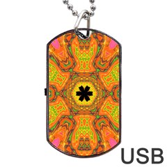 Sassafras Dog Tag Usb Flash (two Sides) by LW323