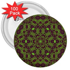 Greenspring 3  Buttons (100 Pack)  by LW323