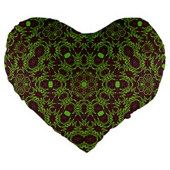Greenspring Large 19  Premium Heart Shape Cushions by LW323