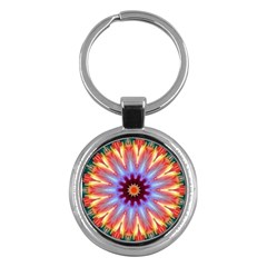 Passion Flower Key Chain (round) by LW323