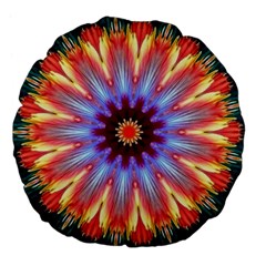 Passion Flower Large 18  Premium Flano Round Cushions by LW323