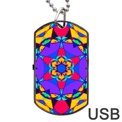 Fairground Dog Tag Usb Flash (two Sides) by LW323