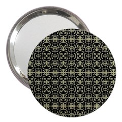 Geometric Textured Ethnic Pattern 1 3  Handbag Mirrors by dflcprintsclothing