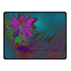 Evening Bloom Fleece Blanket (small) by LW323