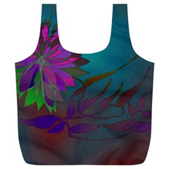 Evening Bloom Full Print Recycle Bag (xl) by LW323