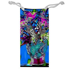 Exotic Flowers In Vase Jewelry Bag by LW323