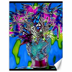 Exotic Flowers In Vase Canvas 12  X 16 