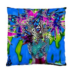 Exotic Flowers In Vase Standard Cushion Case (one Side)