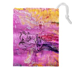 Monsoon Drawstring Pouch (5xl) by kaleidomarblingart