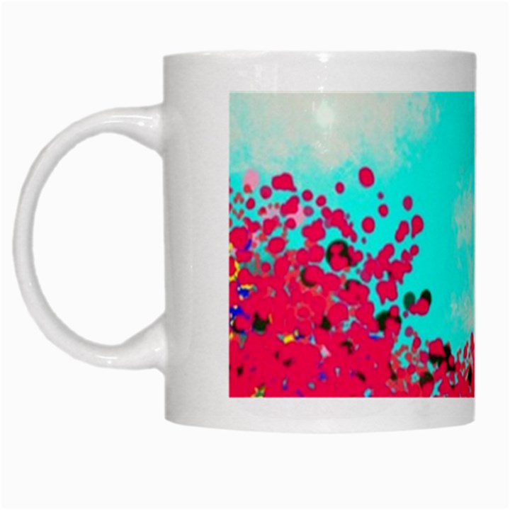 Flowers White Mugs