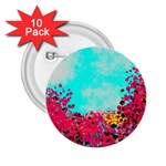 Flowers 2.25  Buttons (10 pack)  Front