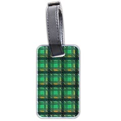 Green Clover Luggage Tag (two Sides) by LW323