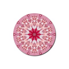 Diamond Girl Rubber Coaster (round)  by LW323