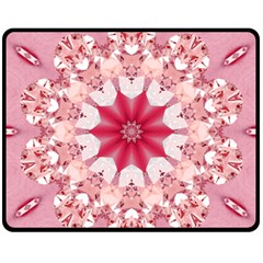 Diamond Girl Fleece Blanket (medium)  by LW323