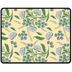 Folk Floral Pattern  Abstract Flowers Surface Design  Seamless Pattern Fleece Blanket (medium)  by Eskimos