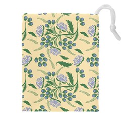 Folk Floral Pattern  Abstract Flowers Surface Design  Seamless Pattern Drawstring Pouch (5xl) by Eskimos