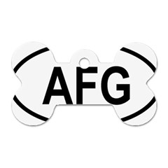 Afghanistan Afg Oval Sticker Dog Tag Bone (two Sides) by abbeyz71