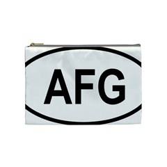 Afghanistan Afg Oval Sticker Cosmetic Bag (medium) by abbeyz71