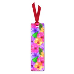 Watercolor Flowers  Multi-colored Bright Flowers Small Book Marks by SychEva