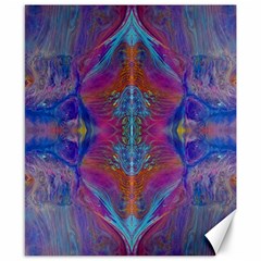 Flowing Duo  Canvas 8  X 10  by kaleidomarblingart